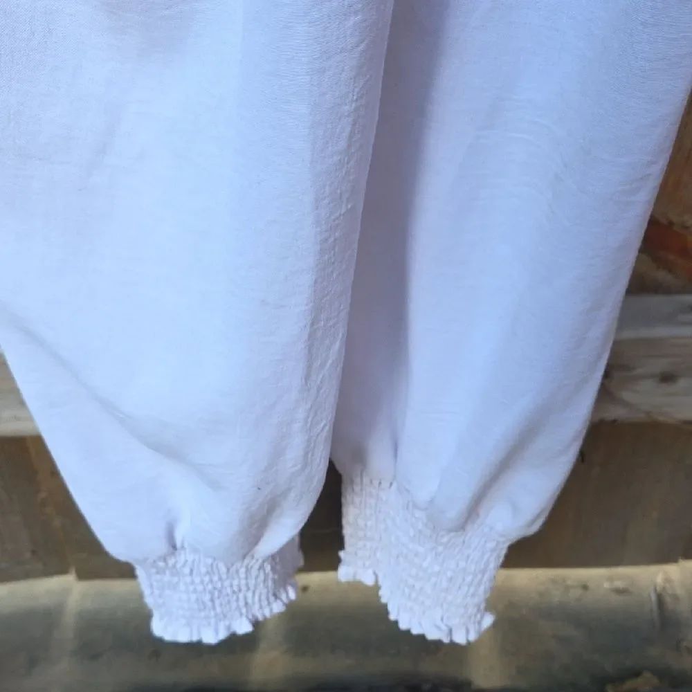Chic Light Blue Ruffled Jumpsuit - Picture 4 of 5